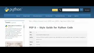 Уроки Python PEP 8 , Синтаксис