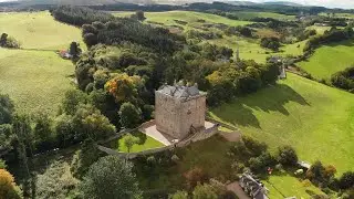 Borthwick Castle wedding video  - Pre-ceremony groom preparations with drone footage
