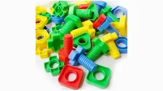 40Pcs/Set 3DD Children Colorful Screw Nuts Bolts Building Puzzle Game Intelligent Kids Toy Ghost