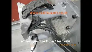 Caterham F1 Team Side impact test footage showing the T128 Lotus