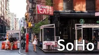 [4K] New York City Walking Tour: SoHo, Greene Street, Mercer and West Broadway