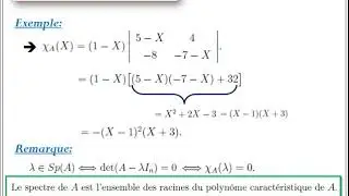 Résumé sur la réduction des endomorphismes