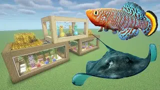 How To Make a Killifish and Stingray Farm in Minecraft PE