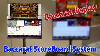 Baccarat Display & Scoreboard System Integrated with Smart RFID Table & Electronic Shoe
