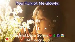 You Forgot Me Slowly. English Songs💞|| sad songs playlist that make you cry😢😭😢