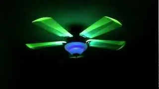 Green Blacklight Ceiling Fan at fansoflight.com