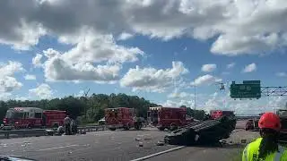 Helicopter is coming in to save this person thrown from their car. Please pray they are okay 🙏🏼