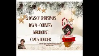 Country Birdhouse Christmas Candy Holder