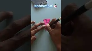Make a christmas snowman with paper    part 5 #homemadepapercraft #origami #christmas