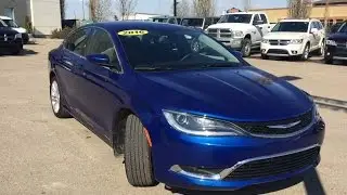 Chrysler 200 Limited Sedan 2016 года в цвете Vivid Blue Pearl | SLO0558 | Crosstown Auto Centre