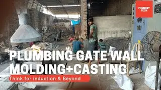 Plumbing Gate wall and Pump Suction Hole Casting use indopower furnace #Melting