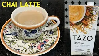 TAZO Classic CHAI Latte ,How to make Perfect Classic Chai Latte At Home.