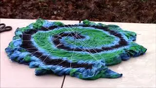 Tie Dye Square Spiral Reveal