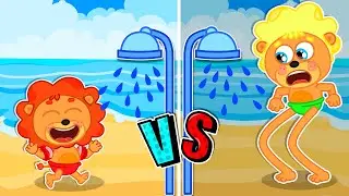 Pequeño Leon | Niños altos y bajos | Dibujos animados | Video Para Niños