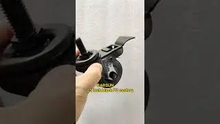 2 5 inch threaded stem casters black PU casters with brakes