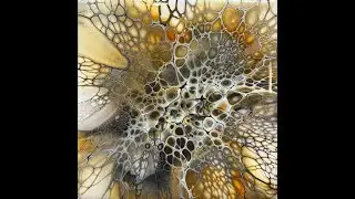 Short Bloom Technique, Bloom Coaster, Acrylic Pouring, Fluid Art, Paint Pouring