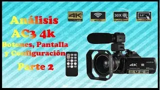 Análisis Cámara de Video Ordro AC3 En español (Accesorios) Parte 2
