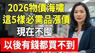 2026年物價海嘯！這5樣“救命物資”正在瘋狂漲價！現在不囤以後有錢都買不到！家裏有老人的必看！#頤養之年 #思妤 #物價上漲 #通貨膨脹 #囤貨清單 #省錢妙招 #大米生蟲 #橄欖油 #咖啡漲價