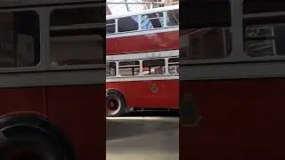 Haunted museum of transport stockport corporation crossley 321 EDB575  coming into motgm backwards