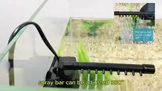 Aquarium Internal Filter, Fish Tank Submersible Filter with Spray Bar, Water Pump for 1-40 Gallon