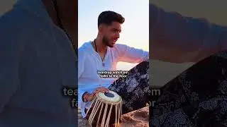 Indian Rapper Sings and Plays Tabla On Beach 🏖️ #indianrapper #rap #tabla #beach