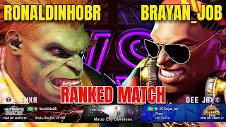 Street Fighter 6 🔥 RonaldinhoBR (Blanka) vs Brayan_Job (Dee Jay) &ndash; Безумный Бой! Бои Высокого Уровня