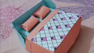 DIY &bull; Paper craft for project / assignment &bull; How to make a paper bed