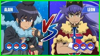 Pokemon Battle Pedia: Alain Vs Leon