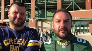 Packers fans from Italy visit Green Bay for game against Chicago Bears