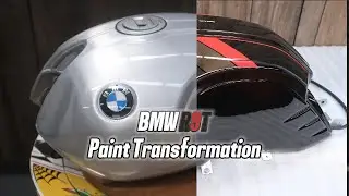 Custom Paint Process on BMW R9T at FreeFlow Kustom