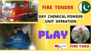 Dry chemical powder unit operation/ 250 KG DCP Tank mounted on fire truck/ Operating method