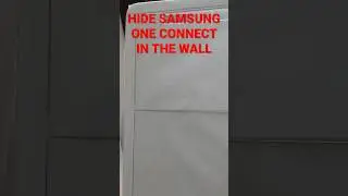 In Wall Media Box for No Wire Flush Wall Mount TV - Samsung 4K LED with One Connect Box #shorts