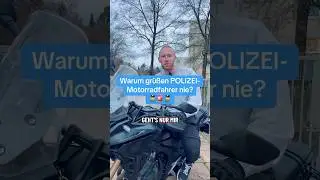 Polizei-Motorradfahrer gr&uuml;&szlig;en kaum? 🚨👮&zwj;♂️ #motorcycle  #motorbike #motorrad #bikelife #policebike