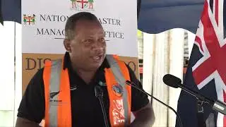 Fijian Minister for Disaster Management  receives communications equipment from New Zealand