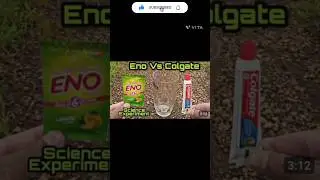 Eno vs Colgate science experiment 💥.        #shorts #experience #shirtfeed