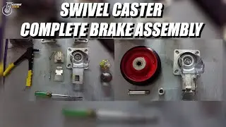 SWIVEL CASTER COMPLETE BRAKE ASSEMBLY