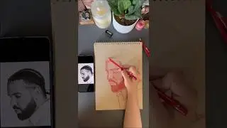 Draw Drake #drawing #art #sketch #drake #music #tutorial #shorts #draw #painting #singer #diy #how