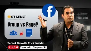 Facebook Group vs Page | Secret Strategy to Grow & Run Ads | Sanjeev Sir Live Class (Hindi-English)
