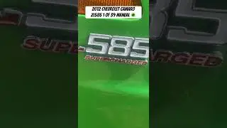 Rare Find ✅#explore #cars #trendingshorts #camaro #chevrolet #ss #rare #supercharged #green