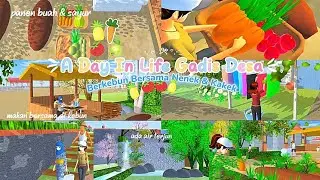 A Day In Life Gadis Desa||Berkebun Bersama Nenek & Kakek🍃🥕🍐||Sakura School Simulator