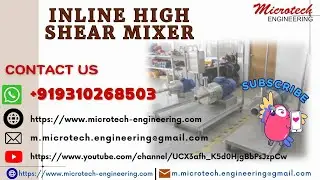 Inline high shear mixer , powder liquid mixer