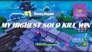 MY HIGHEST SOLO KILL WIN! | PERSONAL RECORD! | (FORTNITE BATTLE ROYALE SEASON 4 GAMEPLAY)