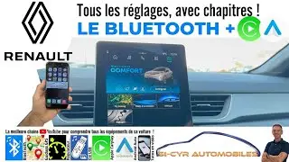 RENAULT OpenR link Clio, Captur, Associer t&eacute;l&eacute;phone, Carplay & Android auto&hellip;Guide complet Bluetooth