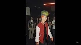 Raw 80s Punk Club Scene | Multicolor Mohawk Style & Vintage Nightlife Jo Mullett