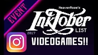 &hearts; MY INKTOBER17 LIST &hearts; Instagram event