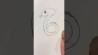 How to easy draw snake 🐍 ||#drawing #easydrawing #shorts #viralvideo #trending