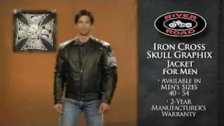 RIVERROAD Iron Cross Graphix Jacket for Men