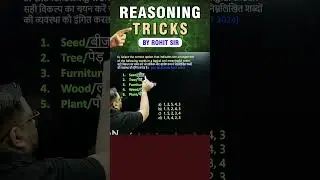 LOGICAL SEQUENCE OF WORDS | REASONING BY ROHIT SIR | #shorts #ssc #reasoning #radianmensa