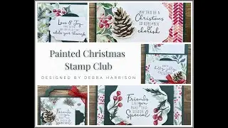 December 2021 Stamp Club: Painted Christmas