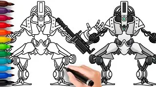 HOW TO DRAW C-PEN (PENCILMAN) TITAN | Skibidi Toilet Multiverse - Easy Step by Step Drawing